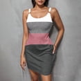 thumbnail image 1 of Ovzne Robes d'Été pour Femmes 2025 Robe pour Femme Mode Robe d'Été pour Femmes Poches Décontractée Col Rond Sans Manches Imprimé Robes de Plage Boho Robe Mini Robes Robe de Printemps Liquidation, 1 of 6