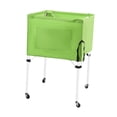 thumbnail image 4 of Lipstore Rolling Sports Ball Cart Convenient Ball Storage Bin for Football Toy Garage Green, 4 of 8