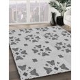 thumbnail image 3 of Ahgly Company Tapis d'Intérieur Lavable en Machine Carré Gris Transitionnel, 6 Pieds Carré, 3 of 7