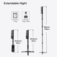 thumbnail image 4 of Koolehaoda Monopode de Caméra Extensible en Alliage d'Aluminium avec Base de Support Trépied, K-288 5 Sections 20-66 Pouces Réglable pour Caméras Reflex Caméscope Vidéo, Charge jusqu'à 15.5lbs, 4 of 6