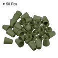 thumbnail image 3 of Unique Bargains Bell End Stopper, 50 Pack Cord Rope Lock for Drawstring Bag, Olive, 3 of 5