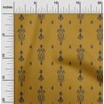 thumbnail image 1 of oneOone Silk Tabby Fabric Arrow & Paisley Ikat Print Fabric BTY 42 Inch Wide, 1 of 4