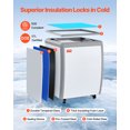 thumbnail image 4 of VEVOR Commercial Ice Cream Display Case, 5.6 Cu.ft Chest Freezer, Restaurant Gelato Dipping Cabinet Top Deep Freezer with Locking Casters, 4 of 9