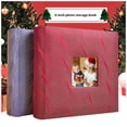 thumbnail image 4 of Album Photo 6 Pouces 200 Pochettes Rangement Scrapbooking avec Mémo Type Interleaf Souvenirs de Famille Photos Naissance Bébé Voyage Bricolage Livre Rouge Vin, 4 of 9
