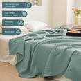 thumbnail image 4 of EGNMCR Blankets & Throws Cool Cotton Size Blanket Lightweight Breathable Spring Blanket Of Rayon Derived From For Hot Sleepers Luxury Throws For Bed Couch And Ice Blankets, 4 of 8