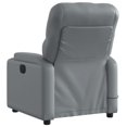 thumbnail image 2 of vidaXL Fauteuil Inclinable de Massage en Similicuir Gris, 2 of 5