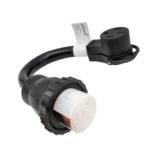Parkworld 68741 Generator 50A Adapter Cord SS2-50R to 14-50R for Both RV & EV Outlet, 6 Gauge Wire, 6 AWG,1.5FT