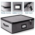 thumbnail image 3 of StorageBud China Cup or Mug Storage Set, Hard Shell and Stackable, Securely Padded Dinnerware Storage Containers & Dish Cases with Dividers, Handles & Zippers for Transport, 3 of 7