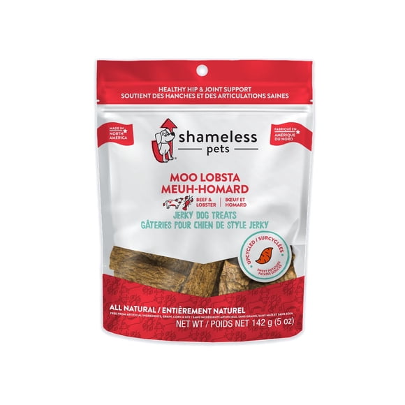 Shameless Pets Moo Lobsta Upcycled Beef & Lobster Jerky Dog Treats