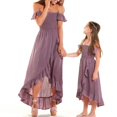 thumbnail image 1 of Mother Daughter Dress Ruffle Family Matching Dresses Off Shoulder Mom And Daughter Matching Clothes Summer Mommy And Me Clothes, 1 of 8