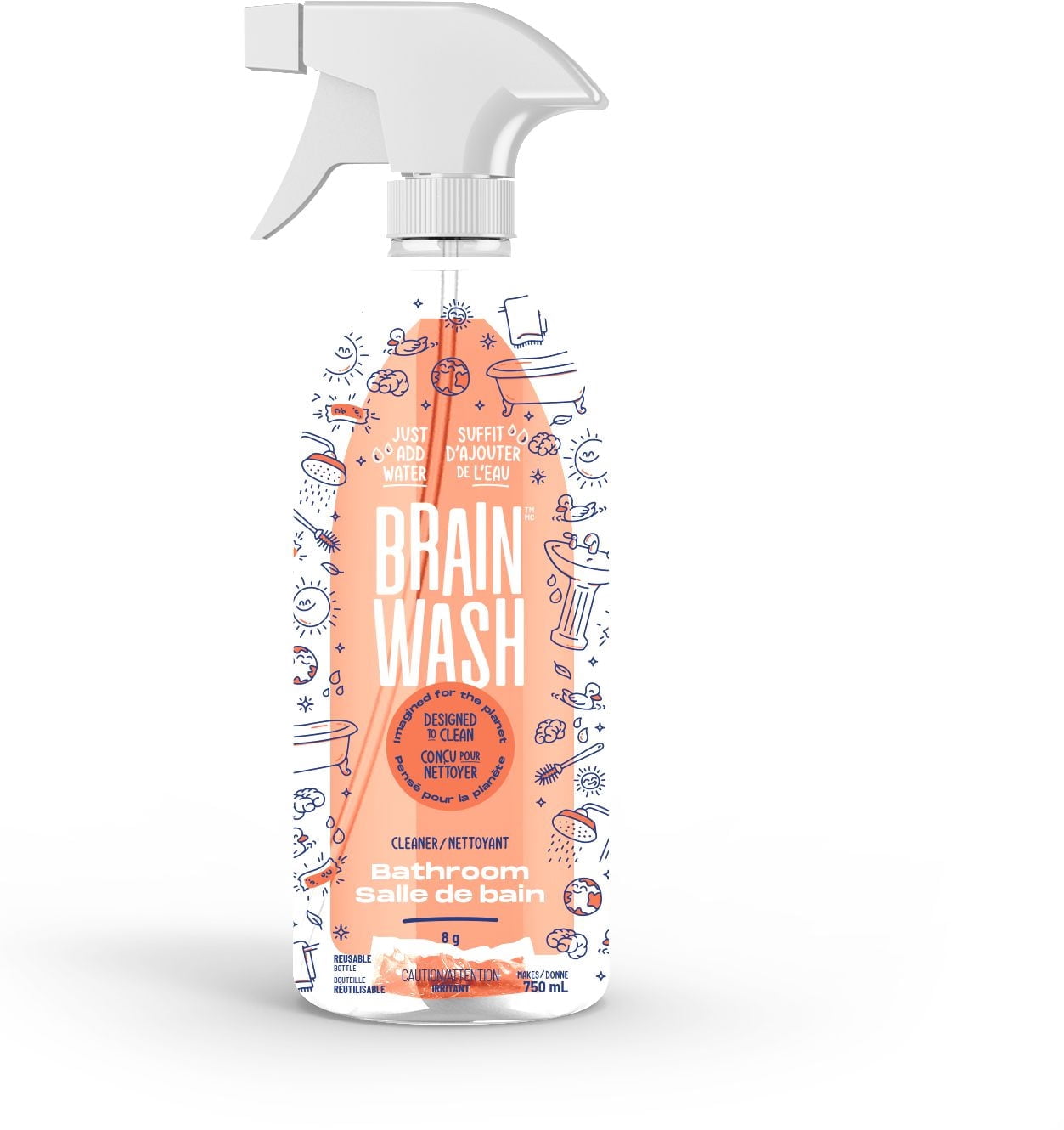 金村修 MARSHMALLOW BRAIN WASH Brain Wash Bathroom Cleaner Bottle with Starter Pod - Walmart.ca
