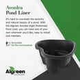 thumbnail image 2 of Algreen Rigid Plastic Pond Liner, 33 Gallon Base Accessory for Backyard Ponds - Avonlea, 2 of 12