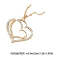 thumbnail image 4 of Ovzne Peach Heart Shaped Necklace Earring Set On Clearance, 4 of 8