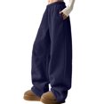 thumbnail image 2 of Cameland Womens Solid Color Waterproof Overalls Zipper Pocket Lightweight Travel Sweatpants Trousers, 2 of 3