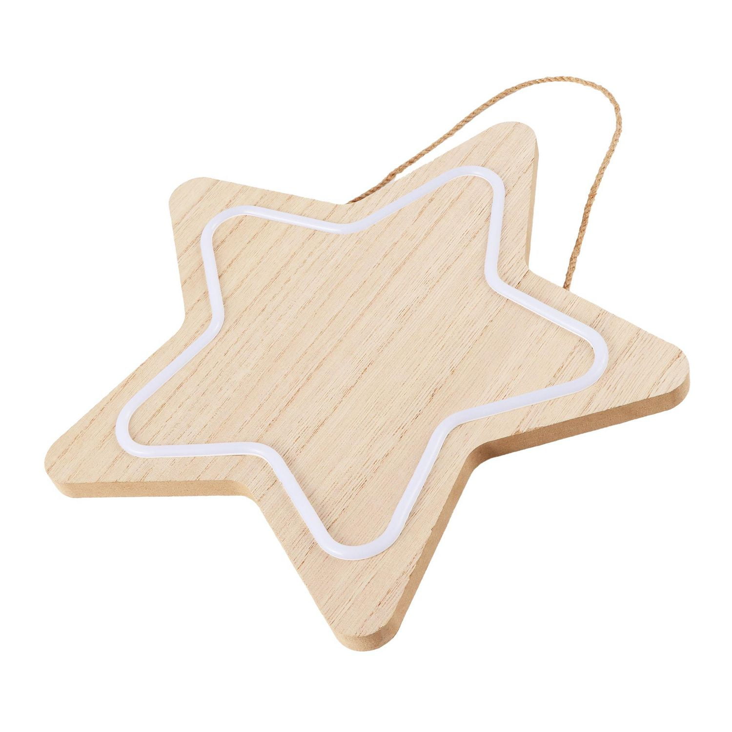 Hello Hobby! LED Star Shape Wooden Craft