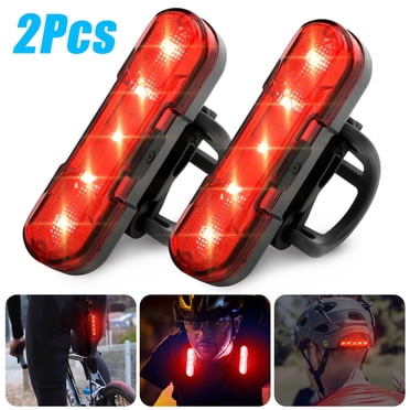 2pcs USB Rechargeable LED Bike Tail Light, GRM Bright Bike Tail Lights Rear Bike