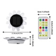 thumbnail image 2 of Solar Floating Pool Light Flower Shape Submersible Lamp RGB LED with Remote Control for Garden Pond Decoration 3.22x1.41in, 2 of 7