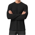 thumbnail image 4 of ylioge Mens Sun Protection T Shirts Lightweight Long Sleeve UV T-Shirts Casual Solid Pullover Breathable Basic Raglan Fishing Tees Tops, 4 of 8
