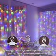 thumbnail image 4 of Innotech 300LED Multi color Fairy Curtain Lights, USB Plug in 8 Modes Christmas Fairy String Hanging Lights with Remote Controller for Bedroom, Indoor, Outdoor, Weddings, Party, Decorations- 2 Pack, 4 of 6