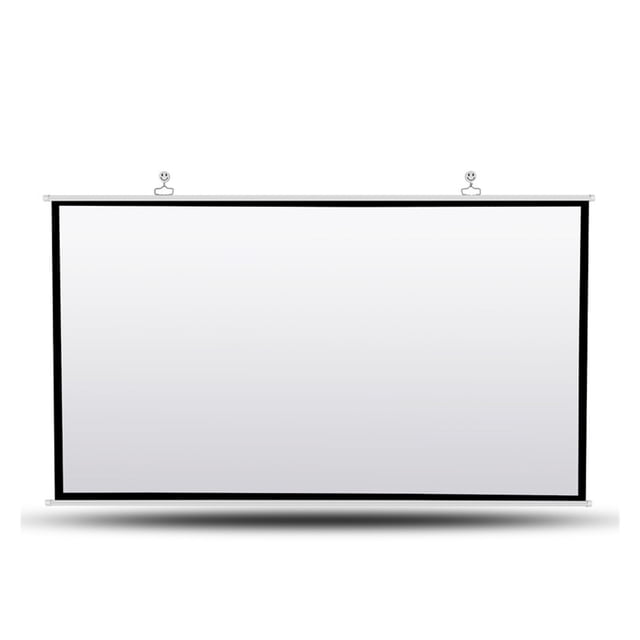Home Wall Hanging Projector Movies Screen Folding Projection Screen Curtain 60 72 84 100 Inches 16:9 4:3 ,Easy to Use