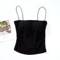 thumbnail image 1 of AherBiu Womens Camisole Tops Seamless Slim Fitting Undetshirts Summer Spaghetti Strap Basic Camisoles Solid Color, 1 of 3
