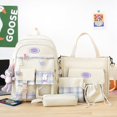 thumbnail image 3 of Sac à Dos Mignon pour Femmes Mode 5 Pcs/set pour Adolescentes (Violet), 3 of 9