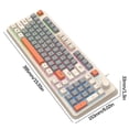 thumbnail image 2 of Birdeem Clavier de Touches de Jeu, Clavier de Jeu Mécanique, Clavier de Jeu 104 Touches Filaire Usb Clavier Rétroéclairé RVB Coloré Câble de Clavier Jeu Lumière Mixte Vert Clavier Mécanique, Clavier Mécanique de Jeu, 2 of 4