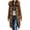 Coffee, variant on IROINID Women's Winter Warm Mid-Long Coat Solid Color Anorak Jacket Long Sleeve Outwear, Army Green