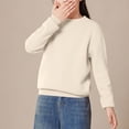 thumbnail image 2 of Timegard Winter Baby Clothes Fall Boy Girls Knit Comfy Warm Pullover Casual Loose Kids Solid Color Tops, 2 of 6