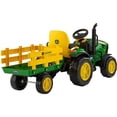 thumbnail image 4 of 12 V Peg Perego John Deere Ground Force Extra-Large 12 Volt Ride-On Tractor with Trailer & FM Radio, Durable Design for Kids Ages 3-7, 4 of 9