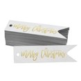 thumbnail image 1 of Inkdotpot Pack Of 100 Merry Christmas Favor Paper Tags Craft Real Gold Foil Hang Tags, 1 of 6