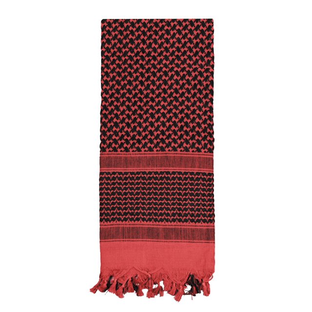 Rothco Shemagh Foulard Tactique de Désert - Rouge / Noir