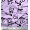 thumbnail image 1 of Soimoi Purple Viscose Chiffon Fabric Dream Chaser Text Print Fabric by Yard 42 Inch Wide, 1 of 5