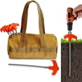 thumbnail image 1 of PEONAVET Tent Nail Hexagonal Luminous Nail 8in Screw In Tent Stakes - Ground Anchors Screw In, 1 of 9