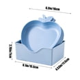 thumbnail image 3 of 5-Piece Wheat Straw Plates Set Eco Stackable Dinnerware Dishwasher Safe Plant Fiber Dinner Plates, 3 of 6