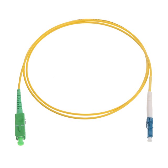 Unique Bargains 1Pcs 9.8Ft Single Mode Simplex Fiber Optic Patch Cable LSZH Fiber Jumper Optical LC/UPC to SC/APC for Router Switches