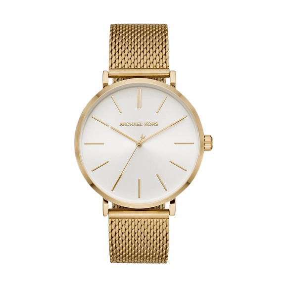 Michael Kors Men’s Gold-Tone Stainless Steel Mesh Chronograph Watch 42mm Quartz - MK7150