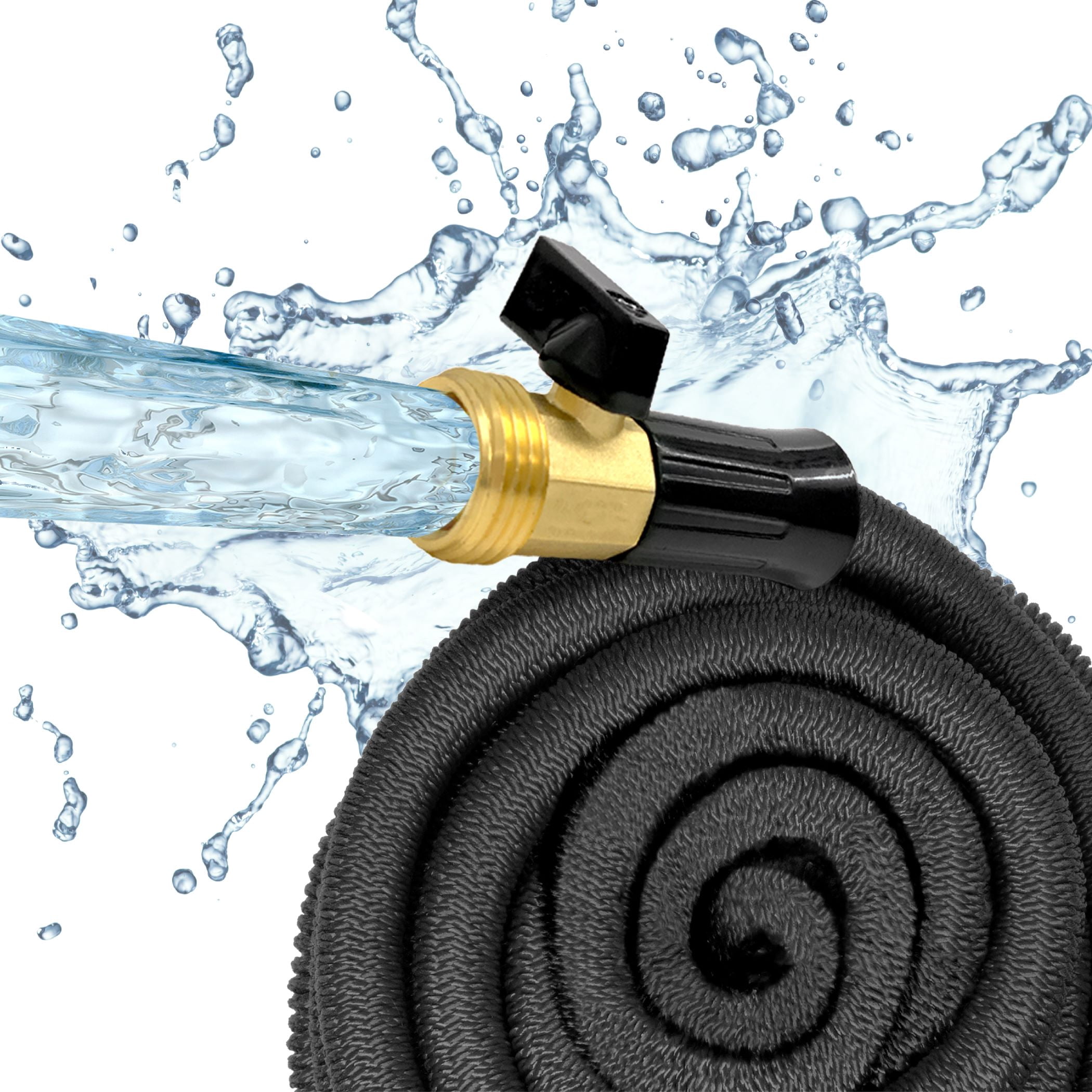 Big Boss Xhose Pro Ft 5/8" Lightweight Expanding Garden Hose with Brass Fittings Kink Resistant Durable Dac-5 Fiber