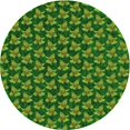 thumbnail image 1 of Ahgly Company Tapis d'Intérieur Lavables en Machine, Ronds, Transitionnels, Vert Émeraude Profond, Ronds de 4 Pi, 1 of 7