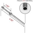 thumbnail image 1 of 20Pack Threaded Terminal Stud Stainless T316 Marine Grade Stud End Fitting Terminal for 3/16 Inch Cable Deck Railing Hand Swage, 1 of 5