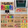 thumbnail image 4 of Summer Holiday Welcome Doormat Non Beach Floor Mat Flower Design Polyester Entrance Carpet, 4 of 4