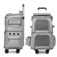 thumbnail image 3 of <p>Pet Carrier Backpack, Breathable Mesh Removable Plush Pad Double Compartment Pet Carrier Backpack  For Travel For Cats</p>, 3 of 7