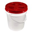thumbnail image 1 of Bucket Kit, One White 5 Gallon Bucket 90 mil with Red Gamma Seal Lid, 1 of 4