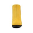 thumbnail image 2 of Allegra K Bottines Chelsea à Talons Blocs Bout Rond pour Femmes Jaune 6.5, 2 of 5
