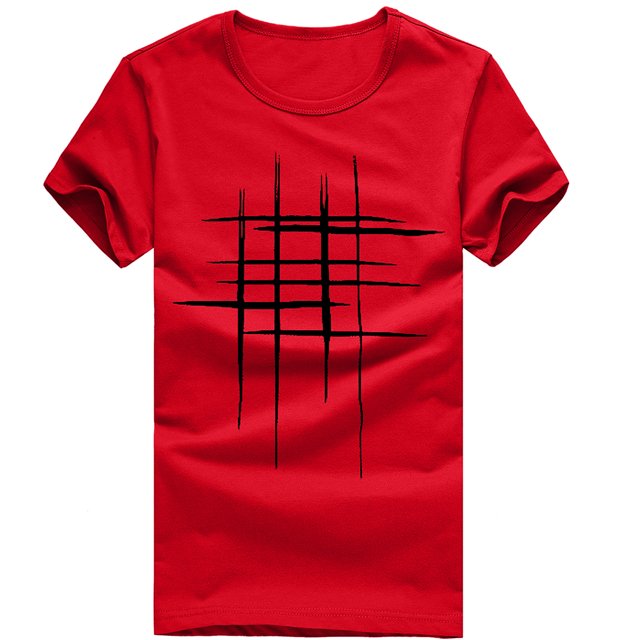 Mefallenssiah T-Shirt à Manches Courtes pour Homme Mode Été Imprimé T-Shirts Chemise à Manches Courtes T-Shirt Blouse Décontractée Haut Rouge