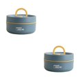 thumbnail image 1 of 2PC Bathtub Drain Stopper Portable Insulated Lunch Container Set Stackable Stainless Steel Food Container With Thermal Bag Upgrade Food Storage Container Boxes For School Work Picnic Travel, 1 of 9