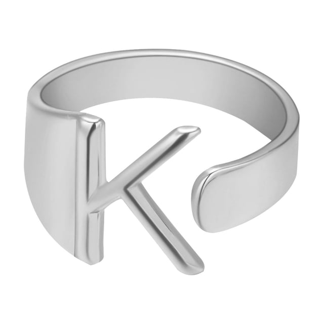 EGNMCR Rings Fashion Couple Ring Twenty Six English Letter Open Ring Couple Jewelry Letter ring