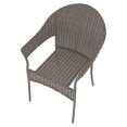 thumbnail image 4 of Chaise en osier pour patio Pebbleton Mainstays - Gris, 4 of 7