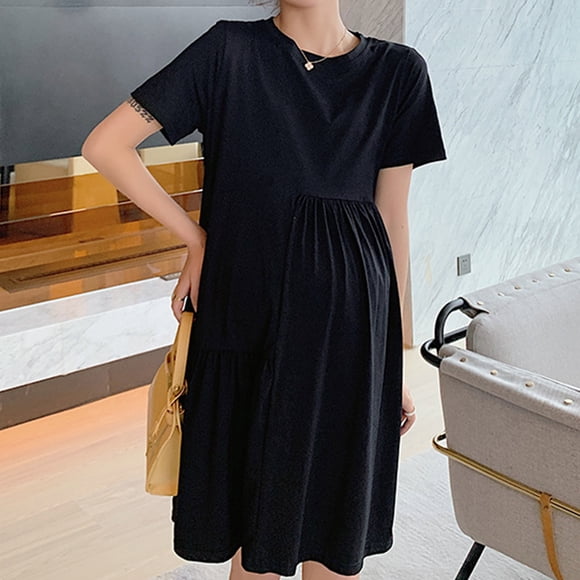Maternity Dress Pregnant Womens Summer Dress Summer Mid Length Pregnant Womens Dress