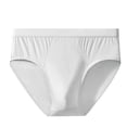thumbnail image 2 of ylioge Mens Underwear Casual Solid Stretchy Mid Waisted Basic Breathable Briefs, 2 of 3